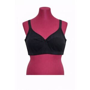 Comfort Choice black soft cup bra black 52C